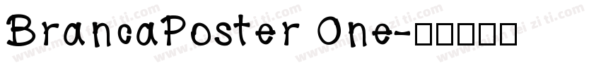 BrancaPoster One字体转换